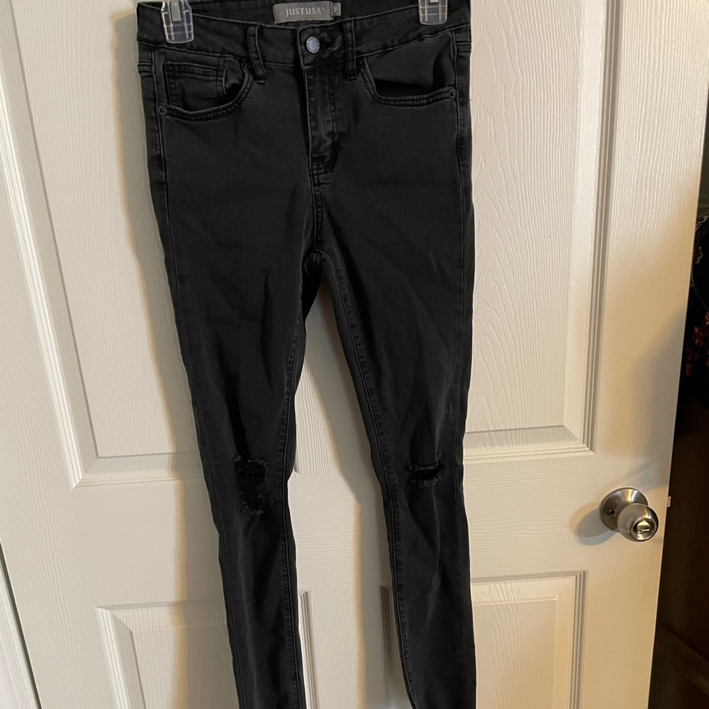 Black skinny jeans
